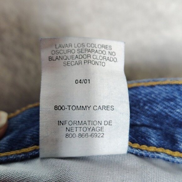 Vintage Tommy Hilfiger Jeans Mens 31x32 Blue Medium Wash Denim  90s - Picture 5 of 8